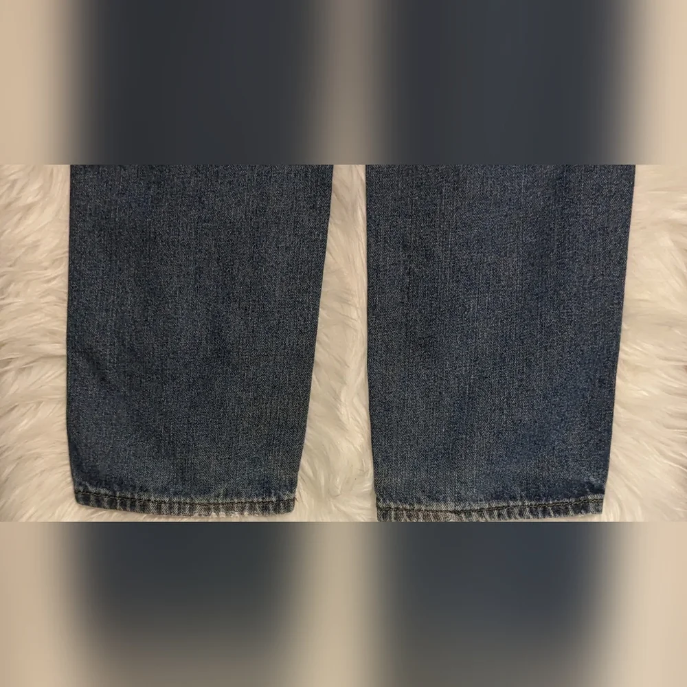 EUC The Children's Place medium wash distressed adjustable elastic button waist - Picture 2 of 12